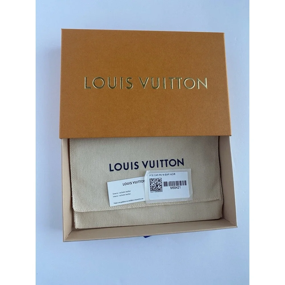 Louis Vuitton Wallet Size Empty Drawer Style Box With Dust Bag 8x5.25x1.5